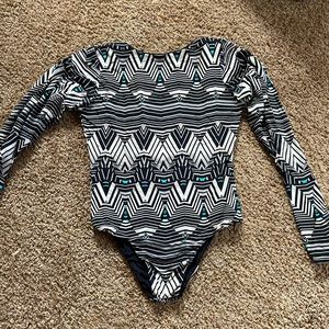 One piece long sleeve